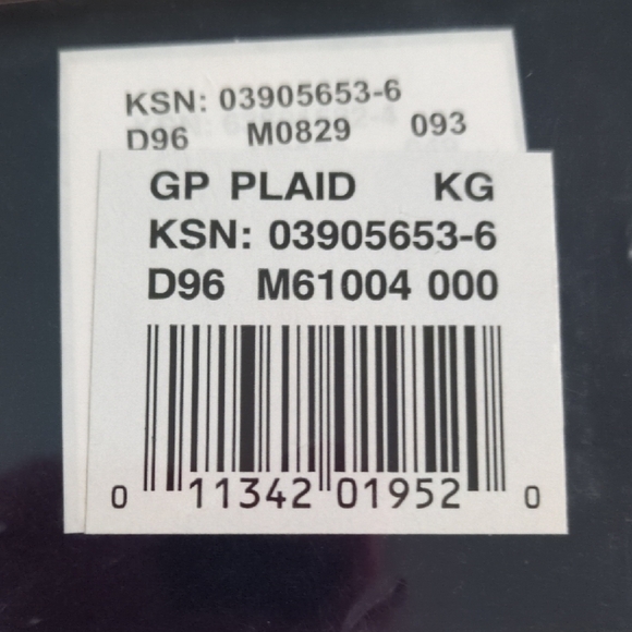 King Sheet Set - Beige and Gray Plaid - Picture 5 of 5